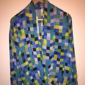 Checkerbord Vince Camuto Blouse